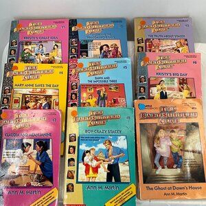 Set Of 9 The Baby-Sitters Club Books #1-9 By Ann‎ M. Martin Vintage Paperback